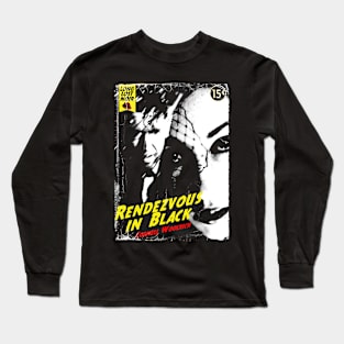 Rendezvous In Black Cornell Woolrich Design Long Sleeve T-Shirt